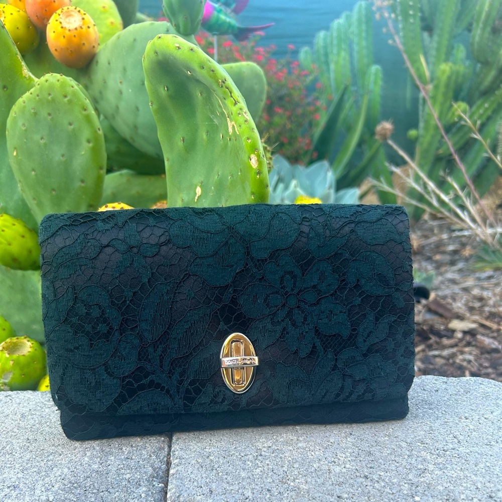Dolce and Gabbana Lace Clutch
